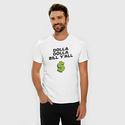 Футболка slim-fit Dolla Bill Yall, цвет: белый — фото 2