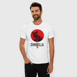 Футболка slim-fit Chinzilla black, цвет: белый — фото 2