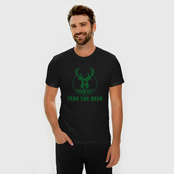 Футболка slim-fit Fear The Deer, цвет: черный — фото 2