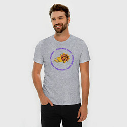 Футболка slim-fit Phoenix NBA, цвет: меланж — фото 2