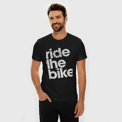 Футболка slim-fit Ride the bike, цвет: черный — фото 2