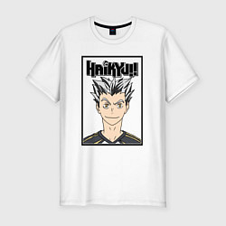 Мужская slim-футболка Котаро Бокуто Haikyuu!!