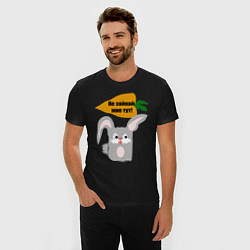 Футболка slim-fit Не зайкай, цвет: черный — фото 2