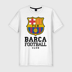Футболка slim-fit Barcelona Football Club, цвет: белый