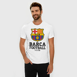 Футболка slim-fit Barcelona Football Club, цвет: белый — фото 2