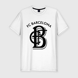 Футболка slim-fit FC Barcelona, цвет: белый