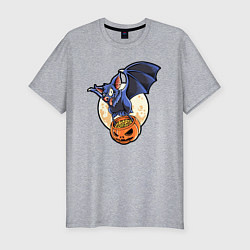 Футболка slim-fit Halloween, цвет: меланж