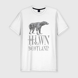 Футболка slim-fit Halloween Scotland, цвет: белый