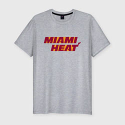 Футболка slim-fit NBA - Miami Heat, цвет: меланж
