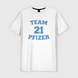 Футболка slim-fit Team Pfizer, цвет: белый