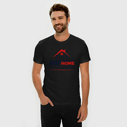 Футболка slim-fit Stay Home, цвет: черный — фото 2