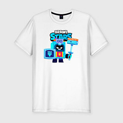 Футболка slim-fit Ash Brawl Stars Эш, цвет: белый