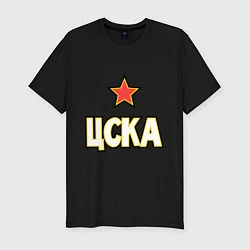 Футболка slim-fit ЦСКА, цвет: черный