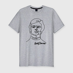 Футболка slim-fit Рудольф Нуриев Rudolf Nureyev, цвет: меланж