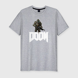 Футболка slim-fit Doom 2016, цвет: меланж