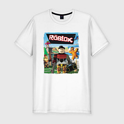 Футболка slim-fit ROBLOX РОБЛОКС Z, цвет: белый