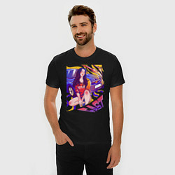 Футболка slim-fit Fast Girl, цвет: черный — фото 2