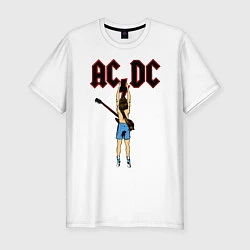 Футболка slim-fit ACDC - Flick of the Switch, цвет: белый