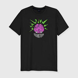 Футболка slim-fit Brainstorm, цвет: черный