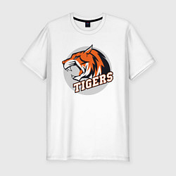 Футболка slim-fit Sport Tigers, цвет: белый