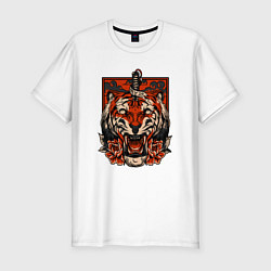 Футболка slim-fit Red Tiger, цвет: белый