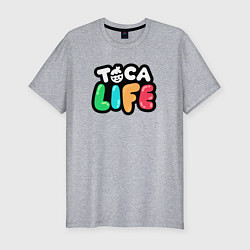Футболка slim-fit Toca Life logo, цвет: меланж