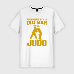 Мужская slim-футболка Old Man Judo