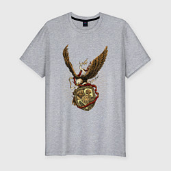 Мужская slim-футболка Гигантский орёл
