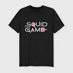 Мужская slim-футболка Squid game - Игра в кальмара
