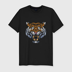 Футболка slim-fit Tiger Shadow, цвет: черный