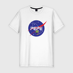 Футболка slim-fit Pepe Pepe space Nasa, цвет: белый