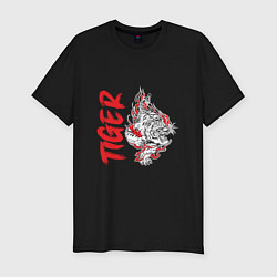 Футболка slim-fit Fire - Tiger, цвет: черный