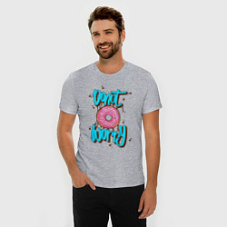 Футболка slim-fit Donut Worry, цвет: меланж — фото 2