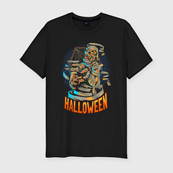 Футболка slim-fit Halloween Mummy, цвет: черный