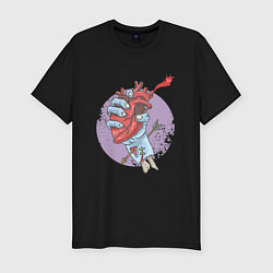 Футболка slim-fit Zombie Heart, цвет: черный