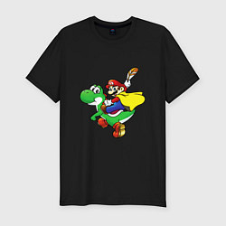 Футболка slim-fit Yoshi&Mario, цвет: черный
