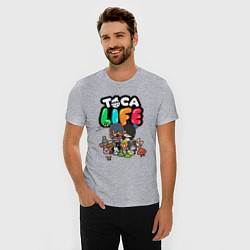 Футболка slim-fit Toca Life, цвет: меланж — фото 2