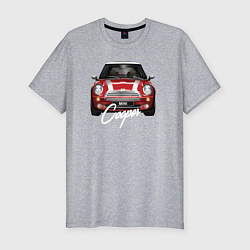 Футболка slim-fit Авто Mini Cooper, цвет: меланж