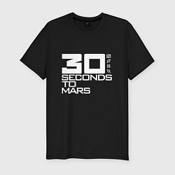 Мужская slim-футболка 30 Seconds To Mars logo