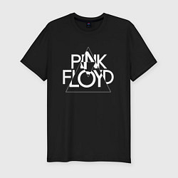 Футболка slim-fit PINK FLOYD LOGO ПИНК ФЛОЙД ЛОГОТИП, цвет: черный