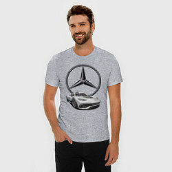 Футболка slim-fit Mercedes - команда победителей!, цвет: меланж — фото 2