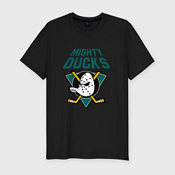 Футболка slim-fit Анахайм Дакс, Mighty Ducks, цвет: черный