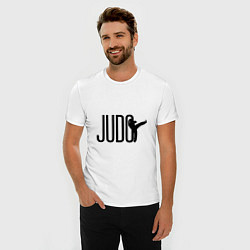 Футболка slim-fit Judo Man, цвет: белый — фото 2