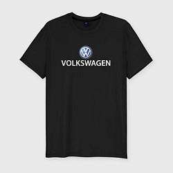 Мужская slim-футболка VOLKSWAGEN LOGO