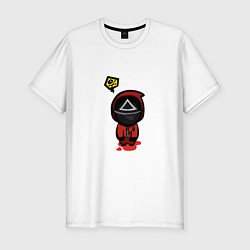 Футболка slim-fit Squid Game Death, цвет: белый