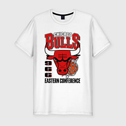 Мужская slim-футболка Chicago Bulls NBA