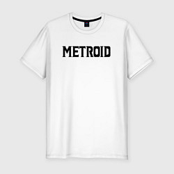 Футболка slim-fit Metroid Dread Black Logo, цвет: белый