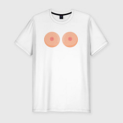 Мужская slim-футболка Boobs 18