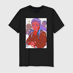 Мужская slim-футболка Мицуя такаши в рамке токийские мстители