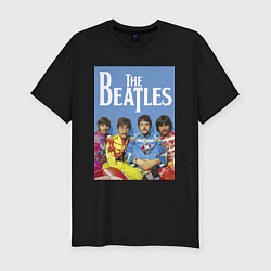 Футболка slim-fit The Beatles - world legend!, цвет: черный